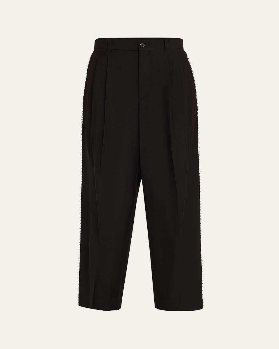 Safety Pin Pleated Wool Pants